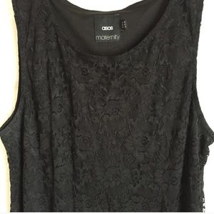 ASOS Maternity Black Lace Cocktail Dress Size 6
